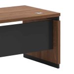 Tavolinë zyre Oscar, kënd i kthyeshëm, ngjyrë arrë-antracit 180x170x76cm - Image 4