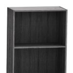 Bookcase Presley  gri-wenge 60x30x167cm - Image 2