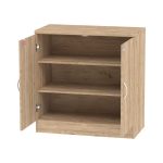 Dollap zyre i ulët profesional Anze, melaminë natyrale 80x40x80cm - Image 3