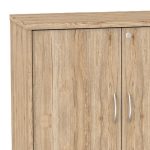 Dollap zyre i ulët profesional Anze, melaminë natyrale 80x40x80cm - Image 4