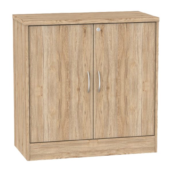 Dollap zyre i ulët profesional Anze, melaminë natyrale 80x40x80cm