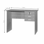 Tavolinë pune me sirtarë Sophia, wenge 116x57x72cm - Image 2