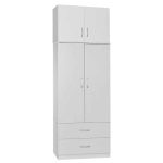 2 dera dhe kabineti Zelia  bardhë 79x42x240cm