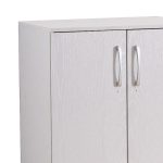 Raft këpucësh Shordo  me melaminë të lisit të bardhë 60x40.5x80cm - Image 3