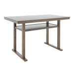 Tavolinë Tenor, nga druri hevea natyral-MDF arrë 150x90x91.5cm