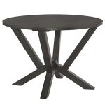 Biron tryezë  druri natyror druri gome-MDF kafe-anthracite D120x75cm - Image 2