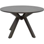 Biron tryezë  druri natyror druri gome-MDF kafe-anthracite D120x75cm