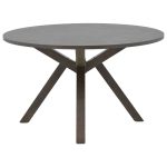 Biron tryezë  druri natyror druri gome-MDF kafe-anthracite D120x75cm - Image 3