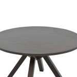 Biron tryezë  druri natyror druri gome-MDF kafe-anthracite D120x75cm - Image 4