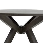 Biron tryezë  druri natyror druri gome-MDF kafe-anthracite D120x75cm - Image 5