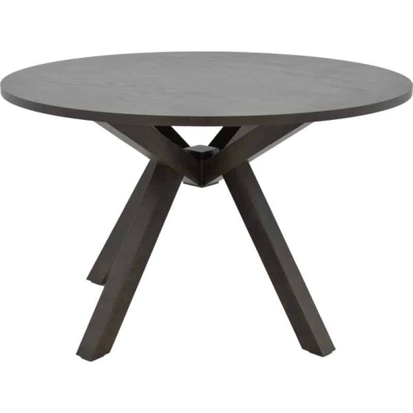 Biron tryezë  druri natyror druri gome-MDF kafe-anthracite D120x75cm