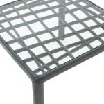 Komplet lounge 3 copë Jastëk antik i ndërlikuar  PP antracit me ngjyrë gri të errët - Image 6