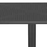 Tavolinë Groovy  PP me ngjyrë antracit 80x80x74.5cm - Image 2