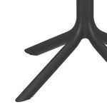 Tavolinë Groovy  PP me ngjyrë antracit 80x80x74.5cm - Image 3