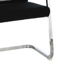 Karrige zyre për vizitorë Chromatic, me rrjetë metalike e zezë - Image 6