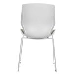 Karrige zyre për vizitorë Genuine, PP në ngjyrë gri-të bardhë. - Image 2