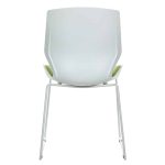 Karrige zyre për vizitorë Genuine, PP ngjyrë bardhë-gjelbërt. - Image 2