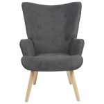 Armchair Fluffy  pëlhurë anthracite-natyrore 75x69x96cm - Image 4