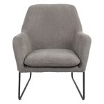 Armchair Indelible  pëlhurë gri-e zezë 76x67x81cm - Image 4