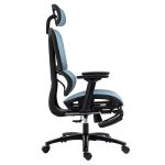 Karrige zyre me mbështetëse këmbësh Verdant, me rrjetë blu - Image 4