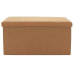 Stool-trunk Madhështia  pëlhurë bezhë 76x38x38cm - Image 2