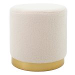 Stool Dash  boucle krem-artë D35x35cm
