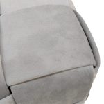 Kadifeja gri otomane Jisko  38x38x40cm - Image 3