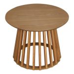 Tavolinë mesi Domonic, ngjyrë natyrale D60x45cm