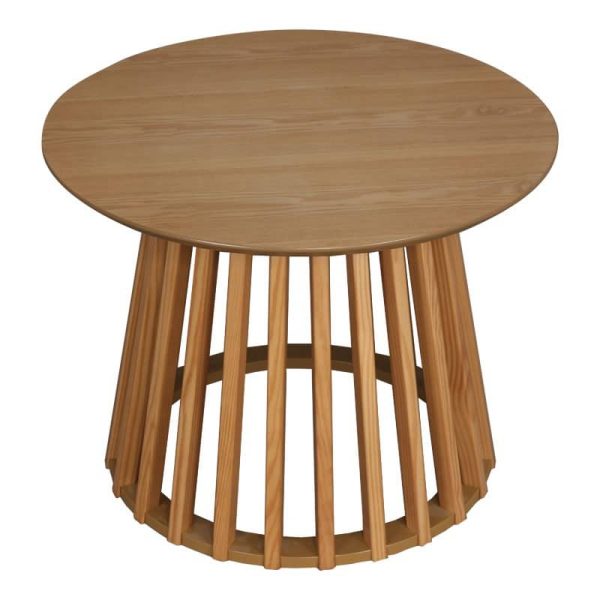 Tavolinë mesi Domonic, ngjyrë natyrale D60x45cm