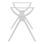 Bazë tavoline Herno, PP e bardhë 106x61x73cm - Image 3