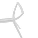 Bazë tavoline Herno, PP e bardhë 106x61x73cm - Image 4