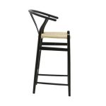 Bar stol Wishbone  black beech dru-litar natyror 53x54x107cm - Image 3