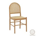Karrige Alessia  natyrore beech wood- rattan natyrore 43x40x89cm