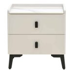 Bedside Alessio  bardhë-zi metal 46x37x47cm - Image 2