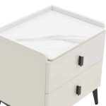 Bedside Alessio  bardhë-zi metal 46x37x47cm - Image 4