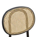 Karrige Zoel, dru ahu i zi dhe ratan natyral 45x52x82cm - Image 6