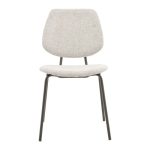 Karrige Pietro  pëlhurë dritë gri-e zezë këmbë 50x53x83cm - Image 4