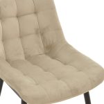 Karrige Vittorio  beige-black metal këmbë 46x62x80cm - Image 5