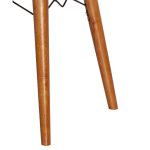 Karrige Sonora I  pëlhurë beige antike-arrë këmbë - Image 6