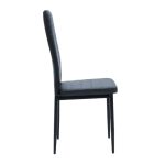 Karrige Parker  PU anthracite-black leg 42x48x98cm - Image 3