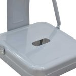 Karrige shanku me mbështetëse Utopia metalike ngjyrë gri mat 42x42x97cm - Image 5