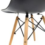 Karrige Julita  PP këmbë të zezë-natyrore 46x50x82cm - Image 6