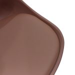 Karrige Gaston  PP-PU këmbë kafe-natyrore 53.5x48.5x83cm - Image 6