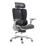 Karrige zyre Chocky, rrjetë e zezë 68x69x120cm