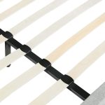 Krevat çift Franky, PU ngjyrë gri 160x200cm - Image 5