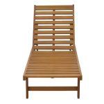 Shezlong Weylar, dru i akacisë natyral, 60x193x30 - Image 6