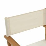 Karrige Bistrual, prej drurit të akacisë, stof me ngjyrë të bardhë natyrale. - Image 6