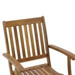 Karrige me palosje Joter, dru natyral akacie 53x60x90cm - Image 6