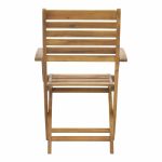 Karrige e palosshme Recofly, dru natyral akacie 52x53x85cm - Image 5