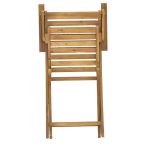 Karrige e palosshme Recofly, dru natyral akacie 52x53x85cm - Image 7